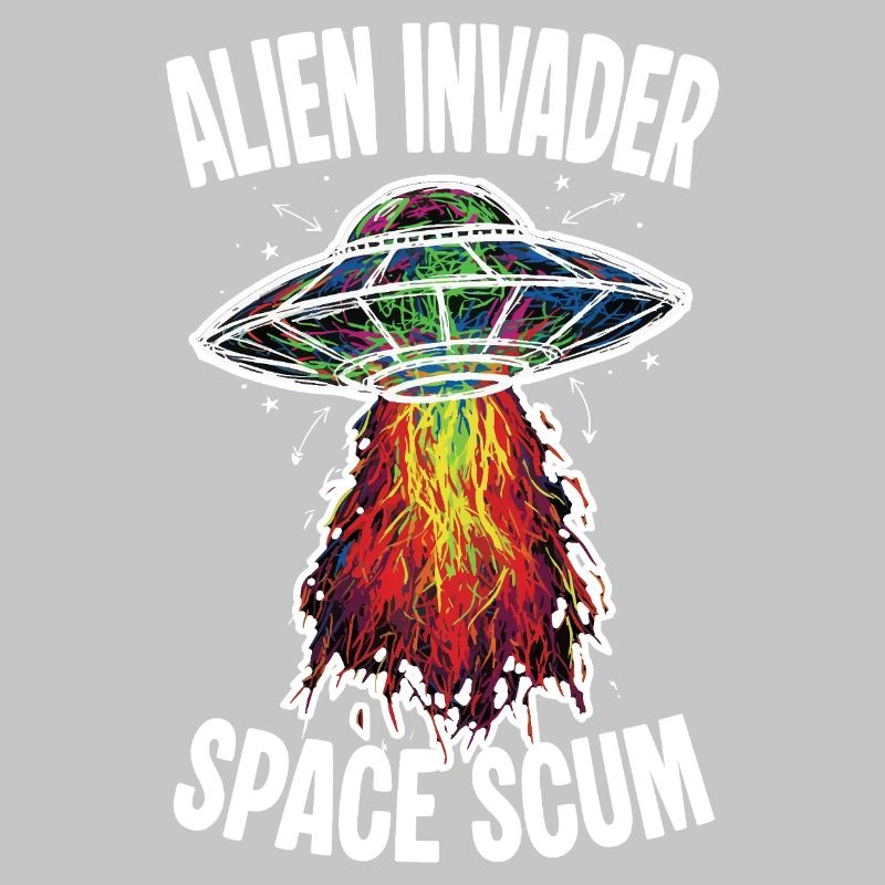 OVNI Alien Invader Space Scum Scribble