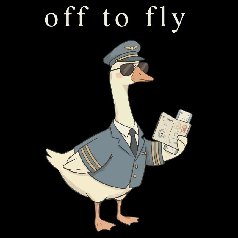 Duck pilot on take-off