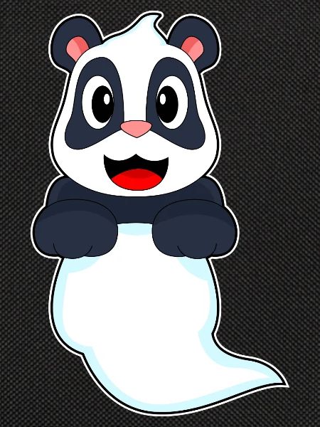 Panda Halloween Ghost