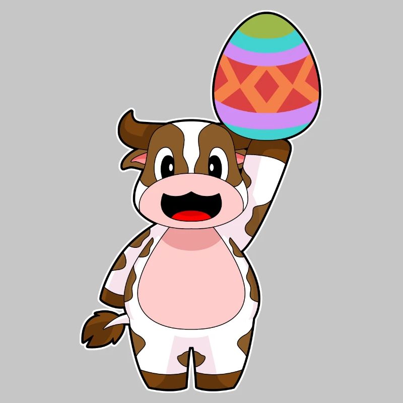 Cow Easter Easter Egg