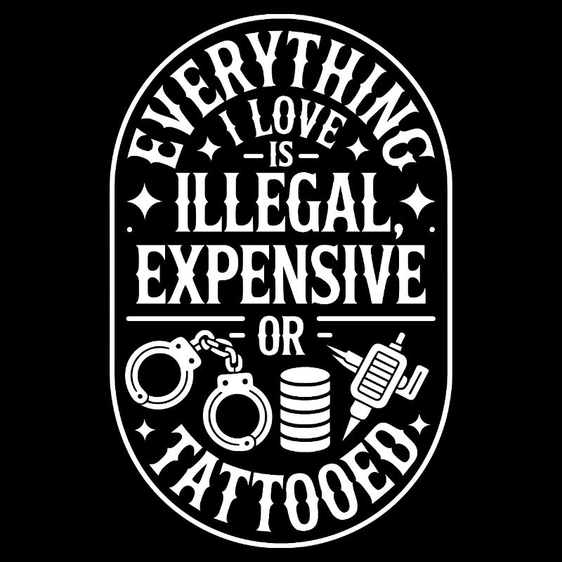 Tout ce que j’aime, c’est tatoué de Tätowiert tatoué