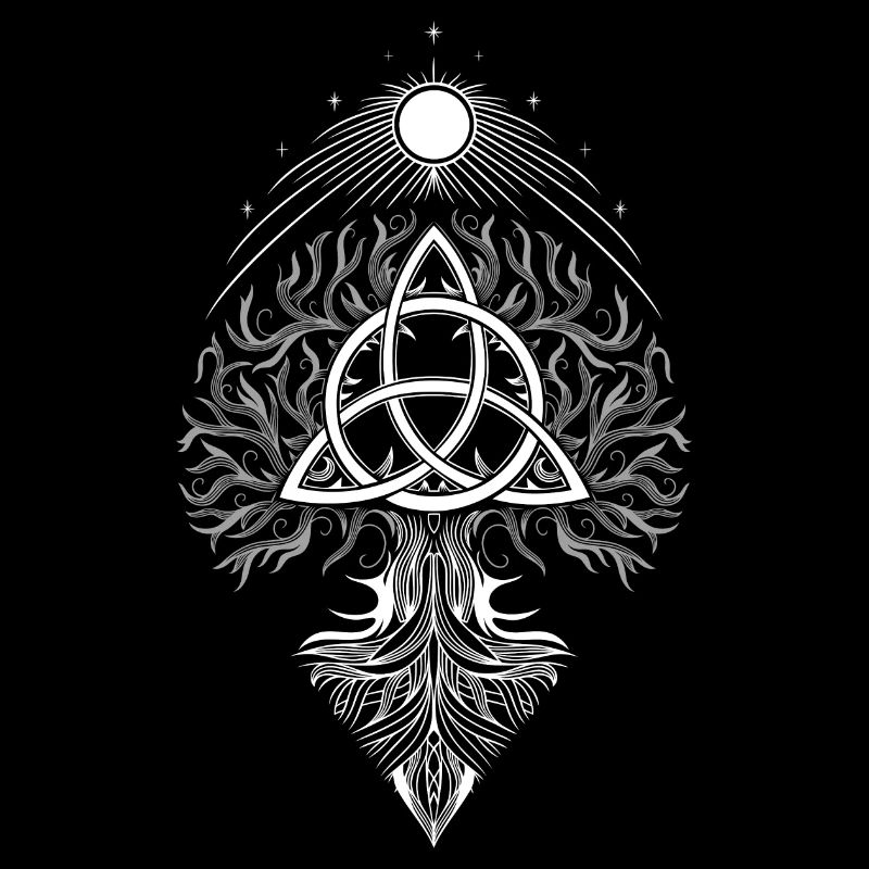 Yggdrasil Lebensbaum Triquetra