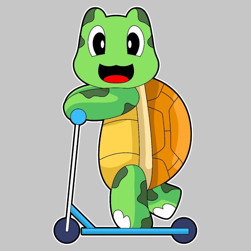 Schildkröte Tretroller