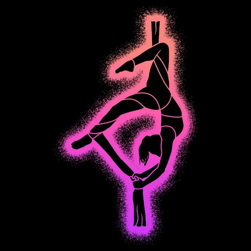 Vertikaltuch Luftakrobatik Mädchen Aerial Silk