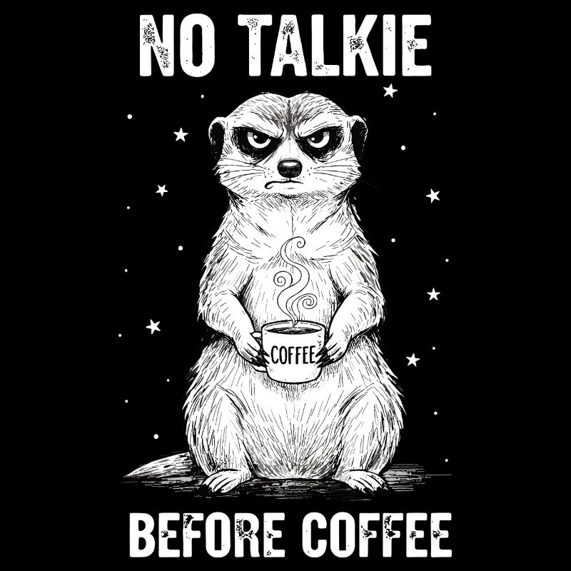 Pas de conversation devant un suricate amateur de café