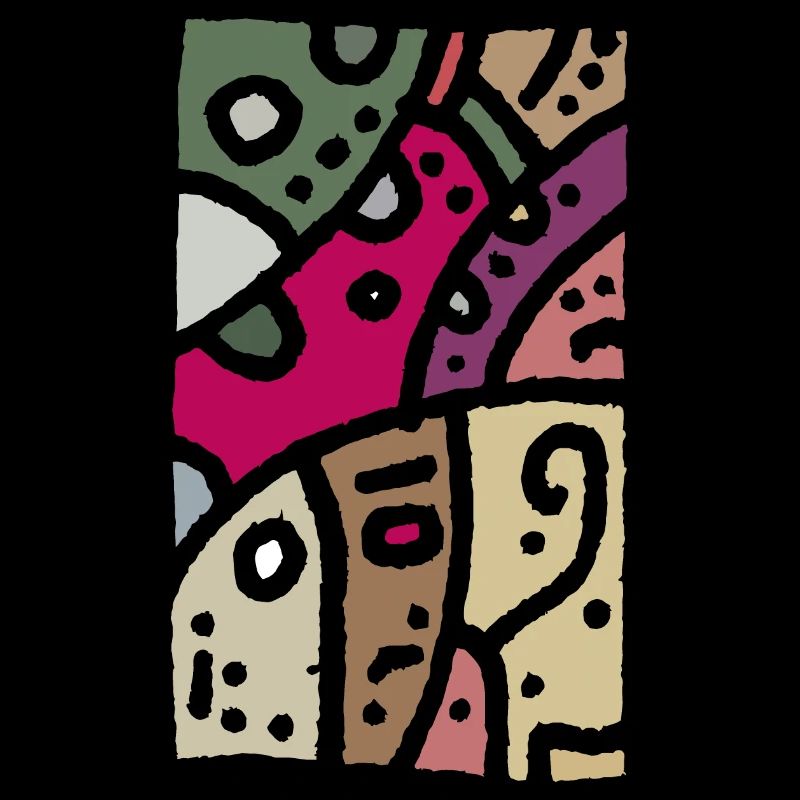 Modèle art - ethno couleur
