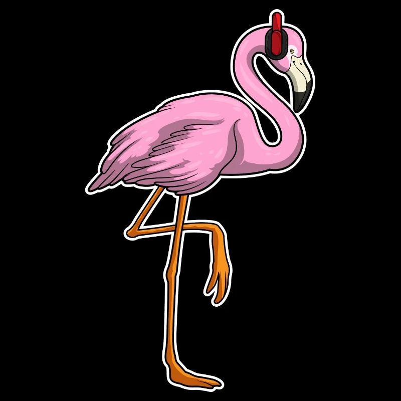 Flamingo Kopfhörer Musik