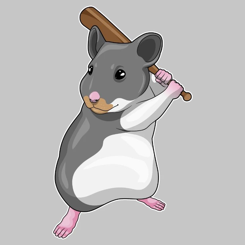 Hamster Baseball Batte de Baseball