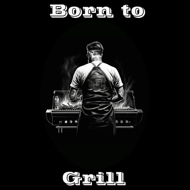 Born to Grill weiß