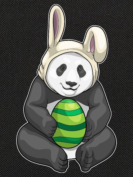 Panda Easter Bunny Ears