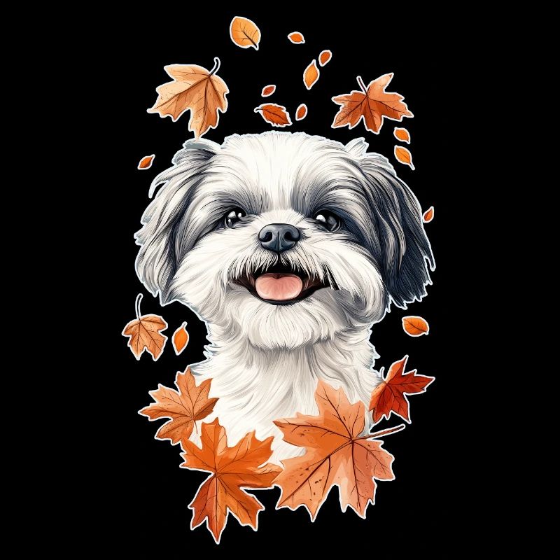 Shih Tzu Autumn