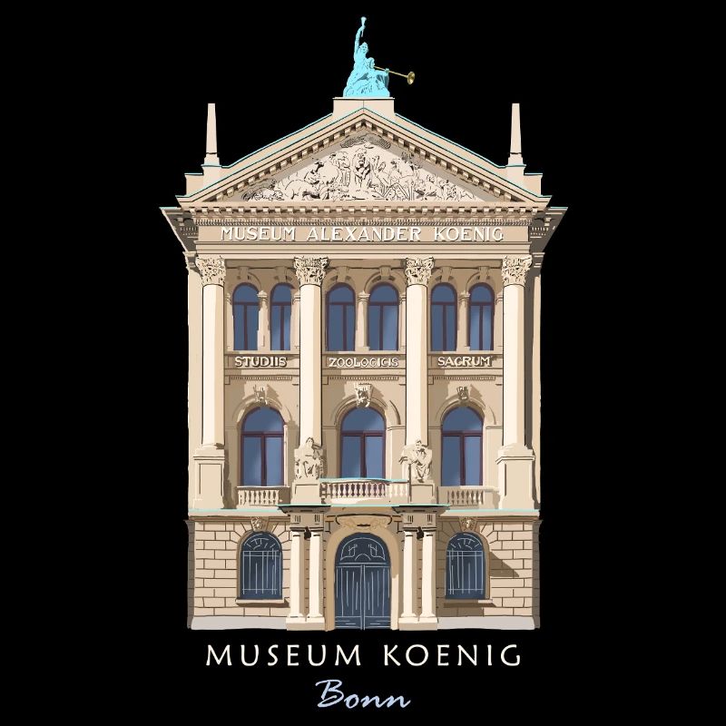 Bonn, Musée König, dessiné à la main
