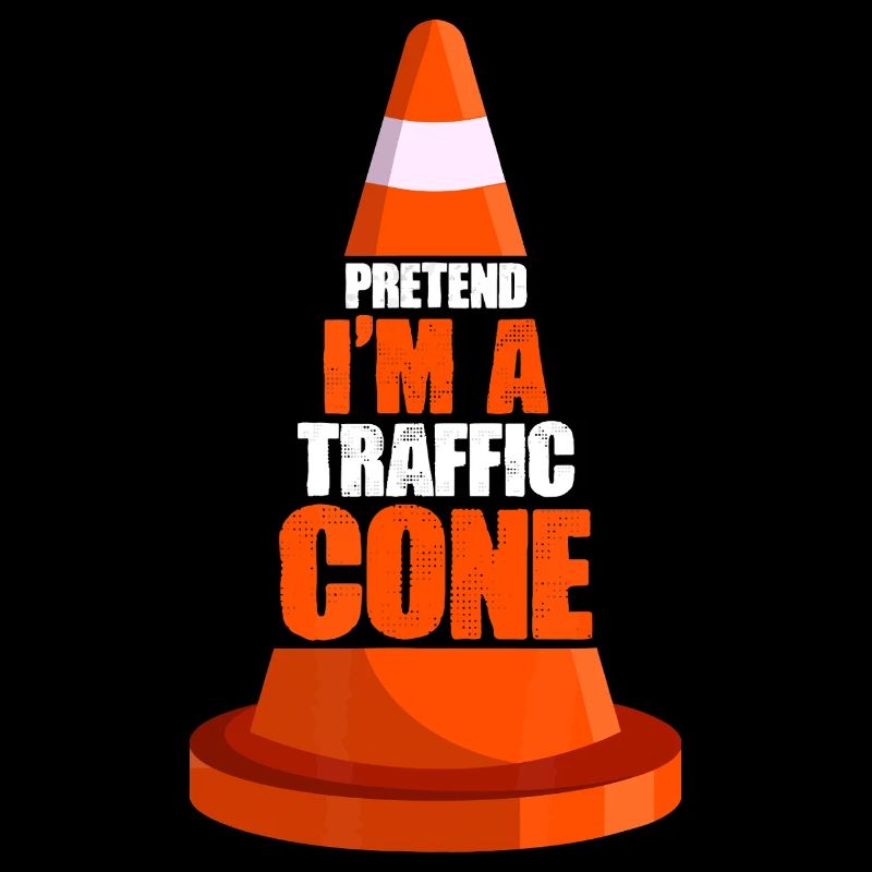 Illustration de jeu de mots avec un cône de signalisation