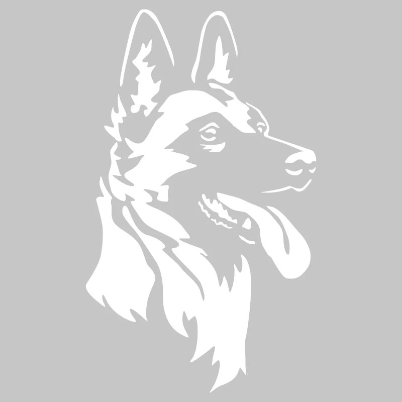 Malinois Head « Édition Noire »