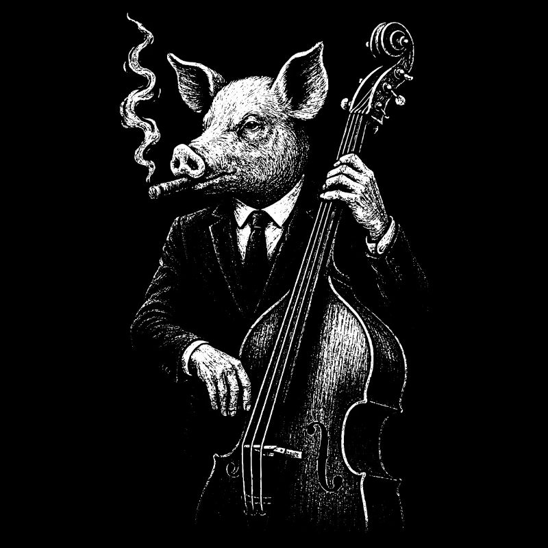 Jazz Pig am Kontrabass