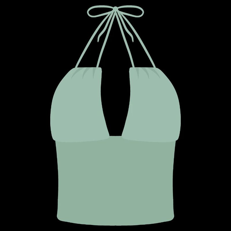Mint Halter Bikini Top