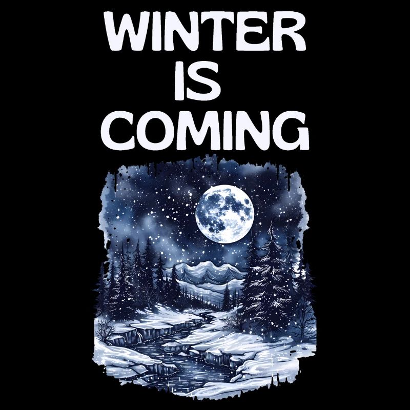 Der Winter kommt | Nordlandschaft Schnee Mond