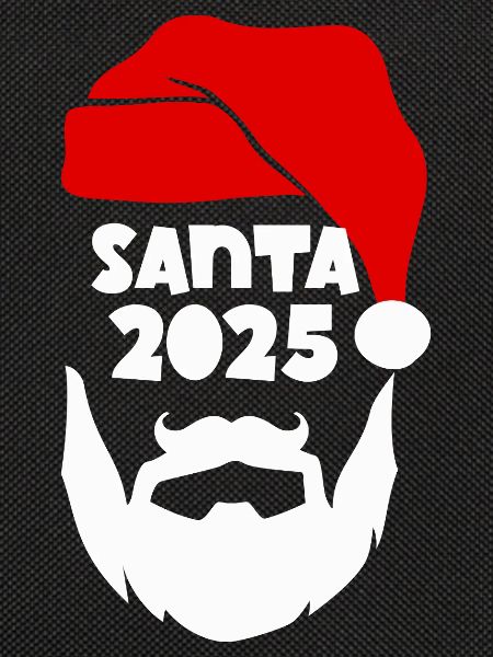 Santa 2025 Silhouette Tee