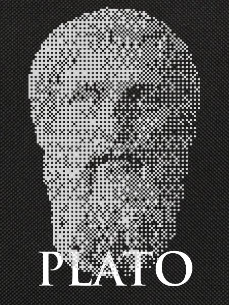 Plato Halftone Portrait
