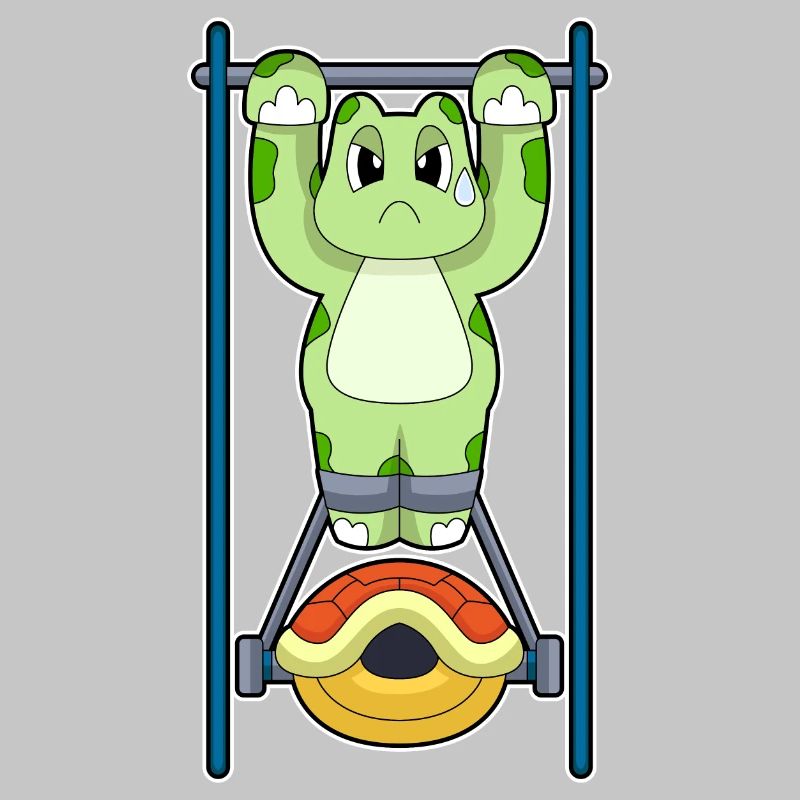 Turtle Bodybuilder Pull-ups Bodybuilding