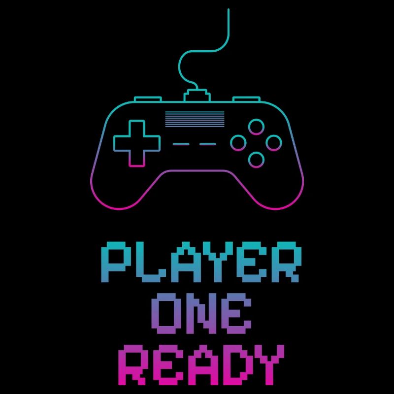 Conception de manette de jeu néon