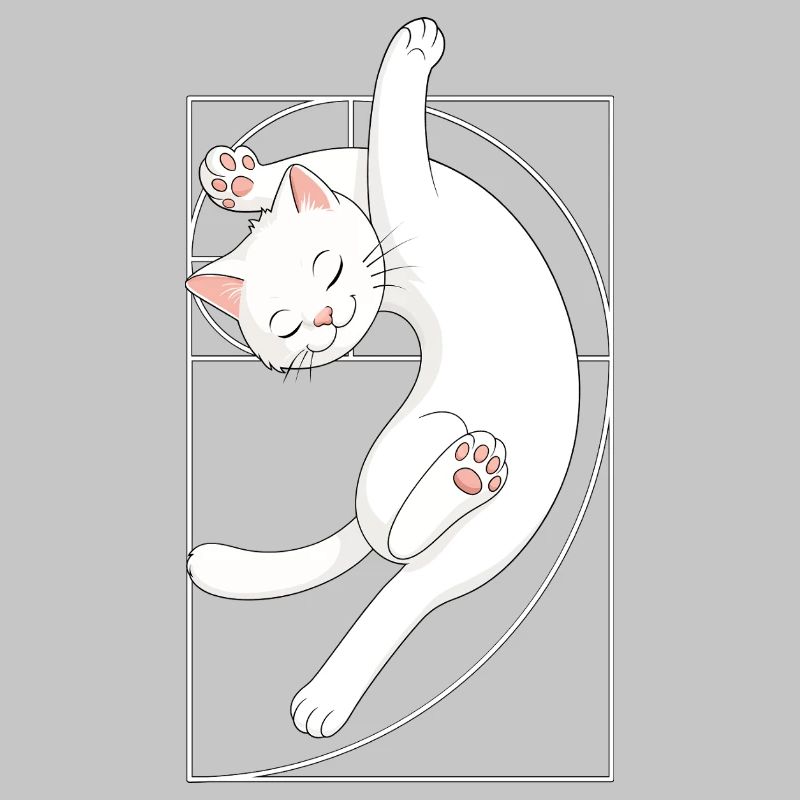 Fibonacci Spiral Cat