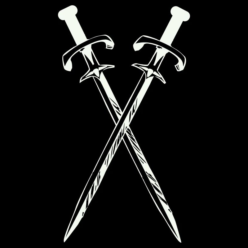 Deux épées en croix