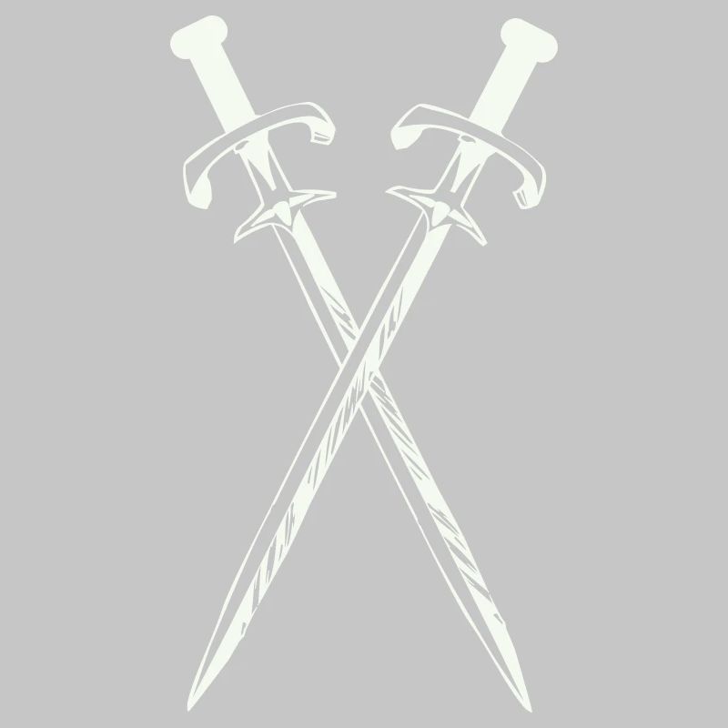 Deux épées en croix