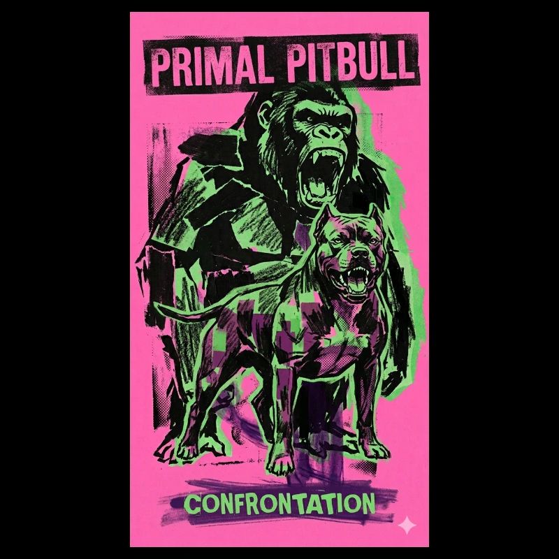 Primal Pitbull Confrontation