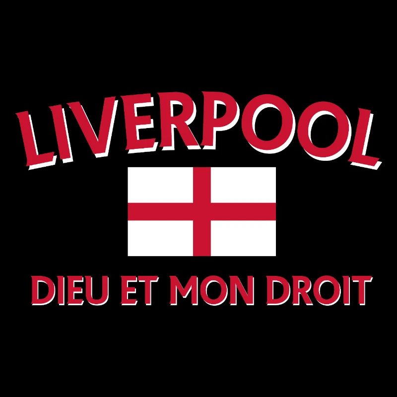 Le style de Liverpool avec le drapeau de l’Angleterre