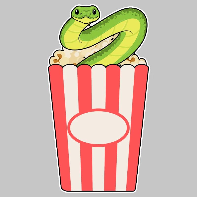 Maïs soufflé serpent