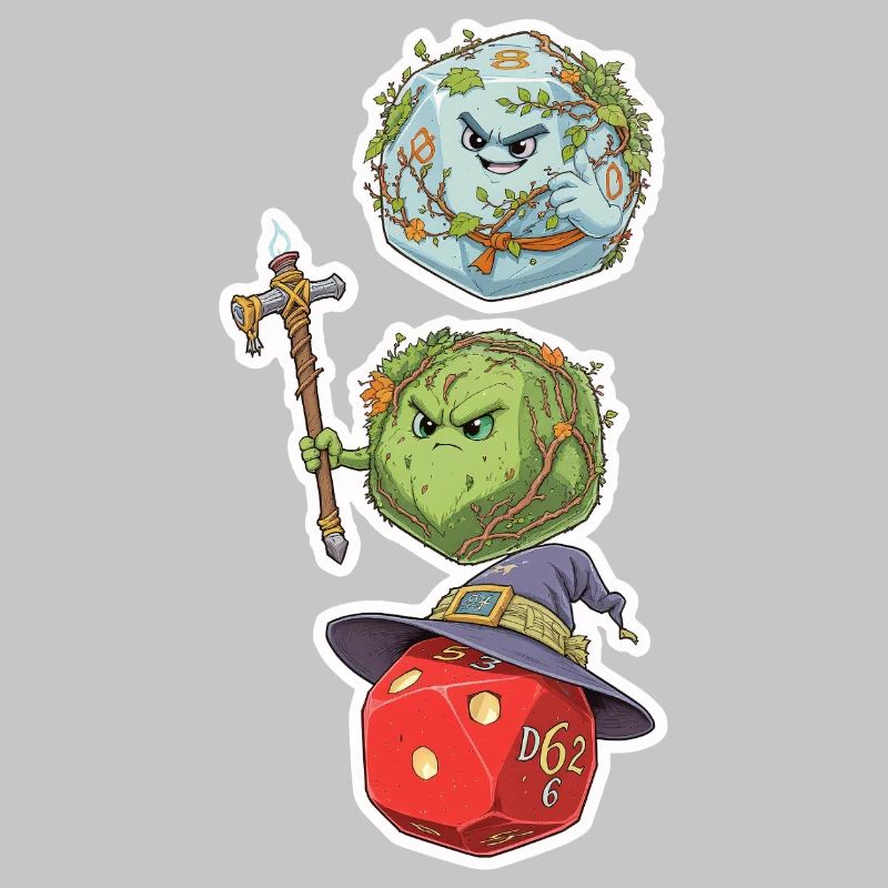 Cube Mage, Wizard & Druid – Fantasy Dice