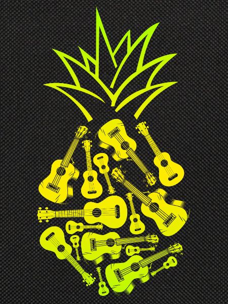 Hawaiian Ukulele Uke Pineapple