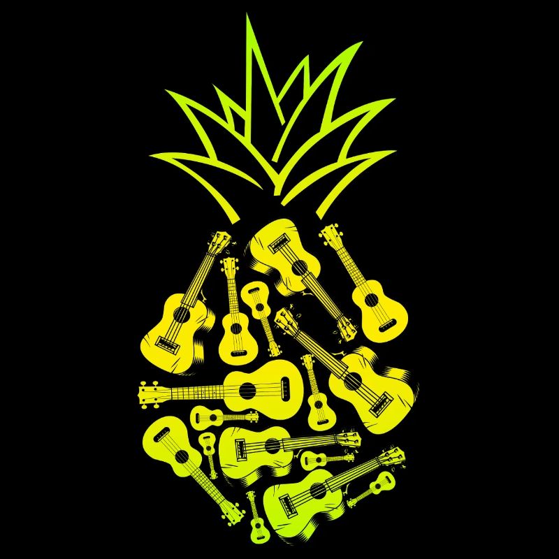 Hawaiian Ukulele Uke Pineapple