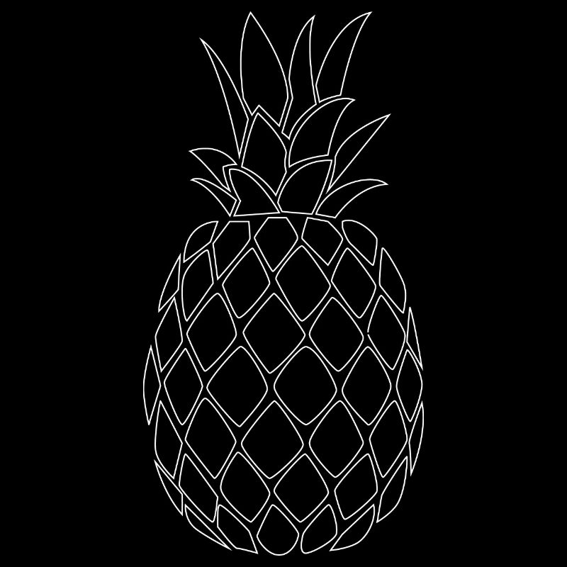 Pineapple white - Minimal Design