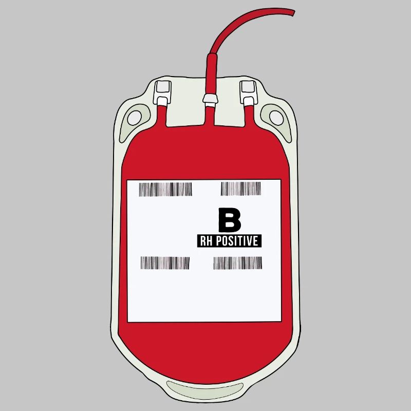 B Positiver Blutbeutel