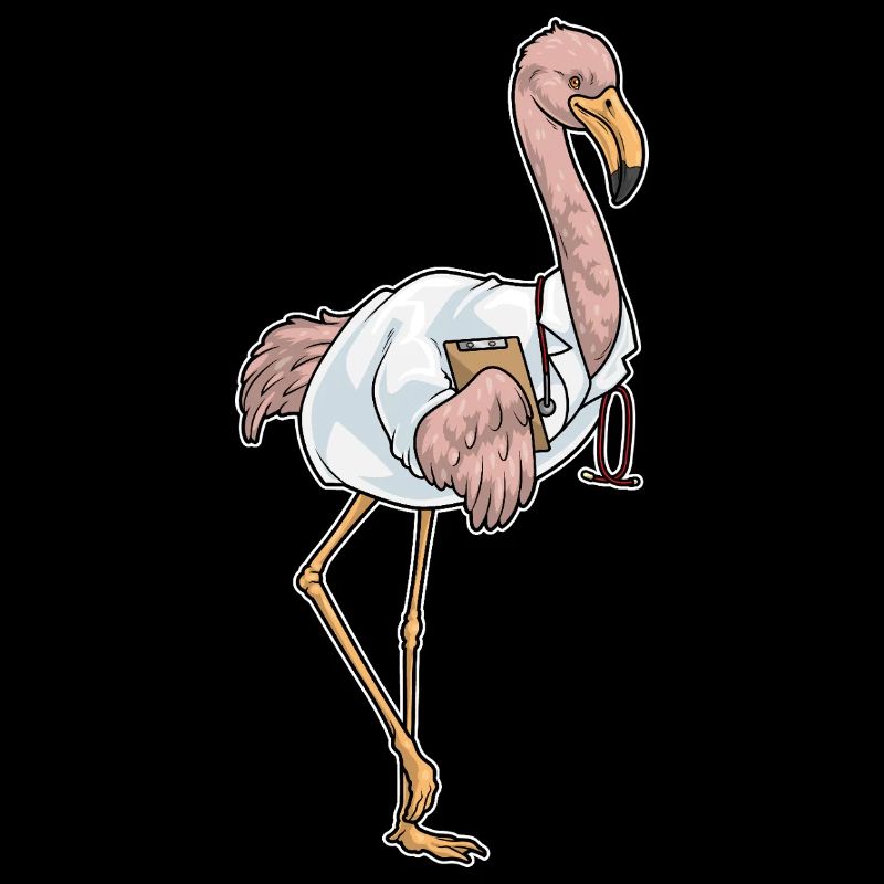 Flamingo Arzt Stethoskop