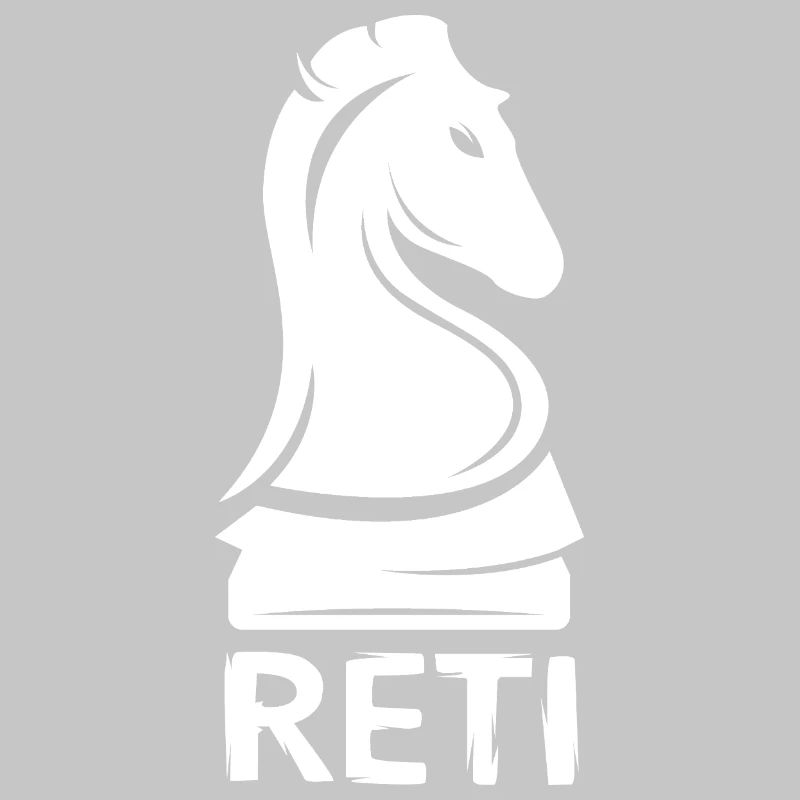 Chevalier d’ouverture d’échecs Reti - Logo du cheval d’échecs