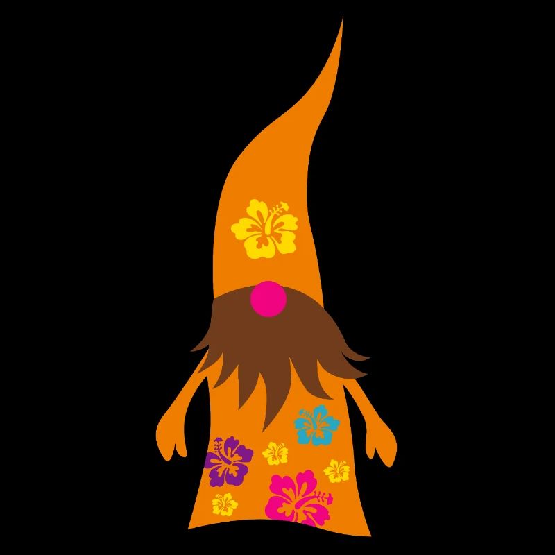 Gnome ugly Christmas Hawaii hippie cool beard fun