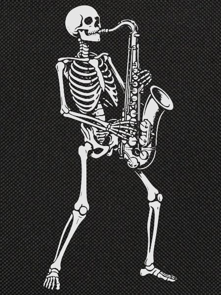 Skeleton Saxophonist gift