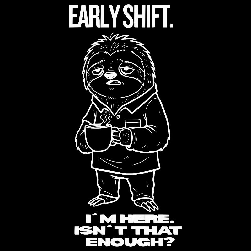 Early Shift Sloth Shirt – I’m Here.Isn`t Enough?