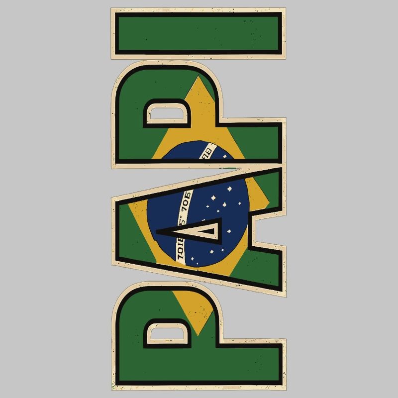 PAPI Brasil – Style rétro avec drapeaux