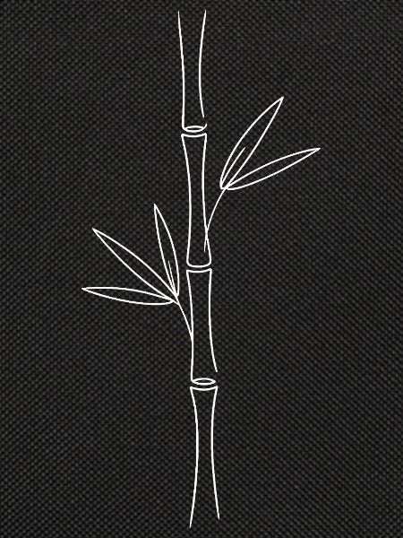 Bambuslinien Minimalkunst