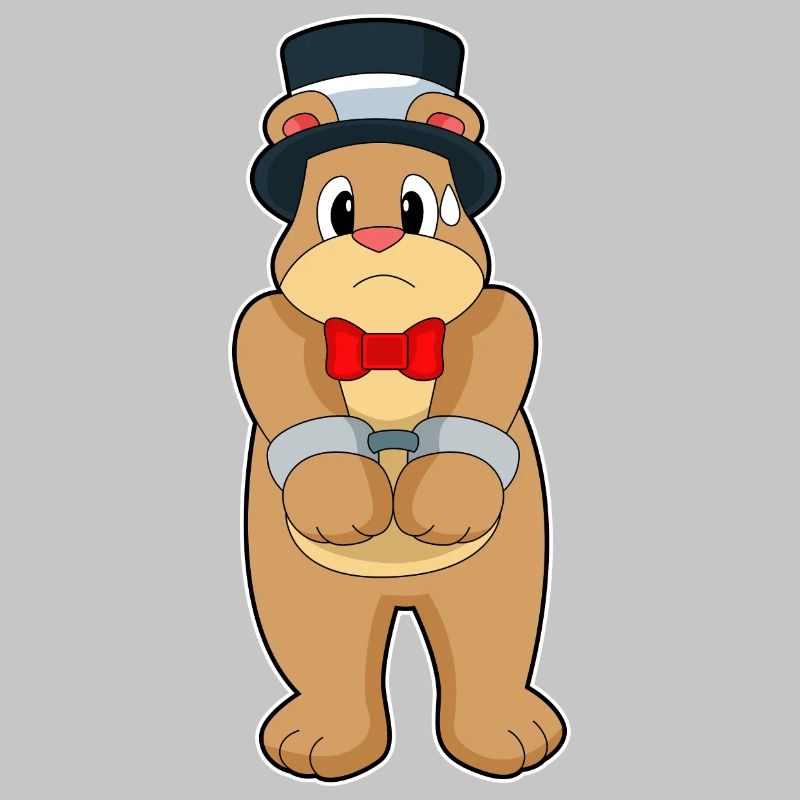 Bär Bräutigam Handschellen Hochzeit