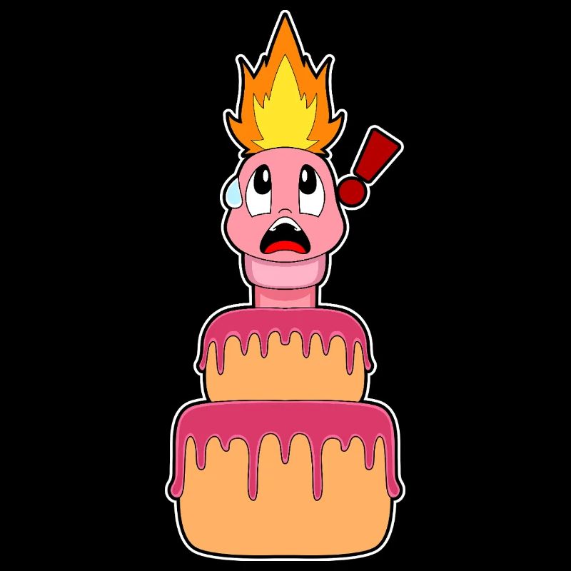 Gâteau d’anniversaire Worm