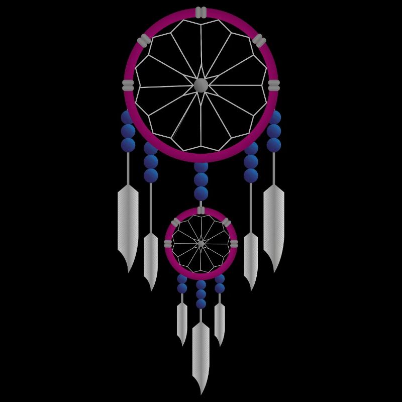 Attrape-rêves violet et bleu