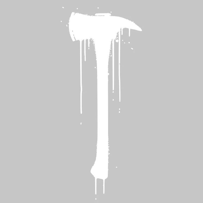 Fire Brigade Axe Graffiti Drop Vector
