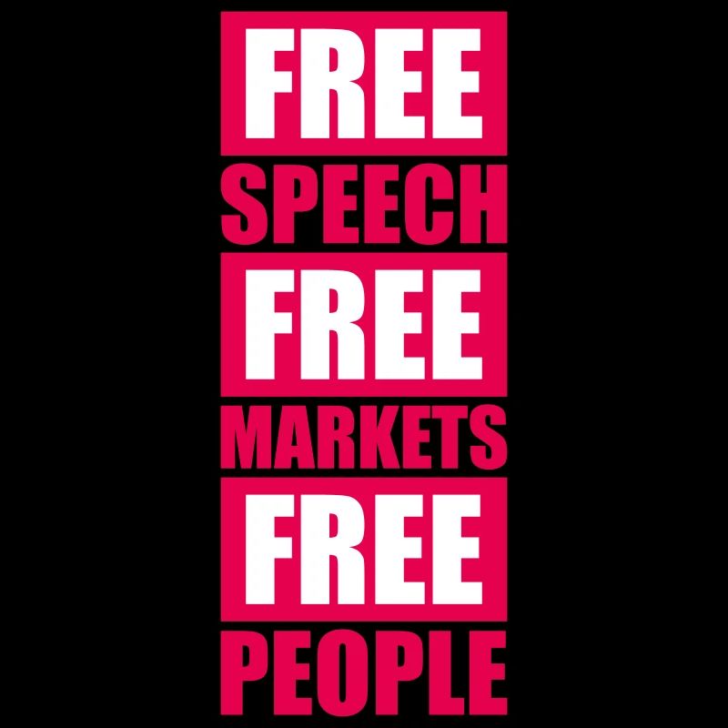 Marché de la liberté d’expression Peuple Libertarian Freedom Logo