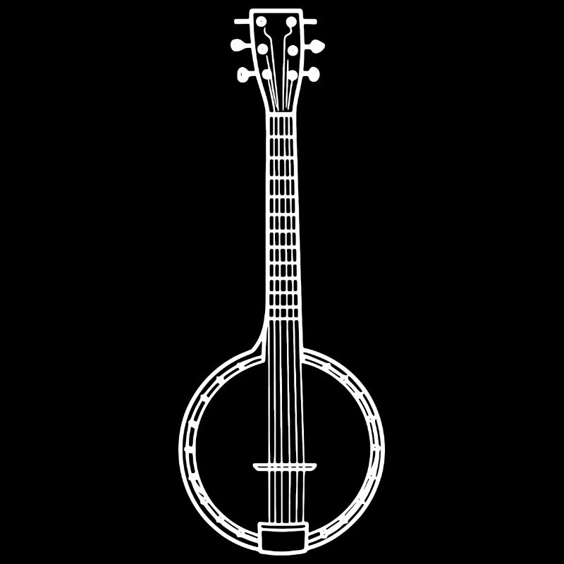 Banjo Line Art