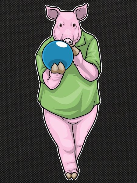 Schwein Bowling Bowlingkugel